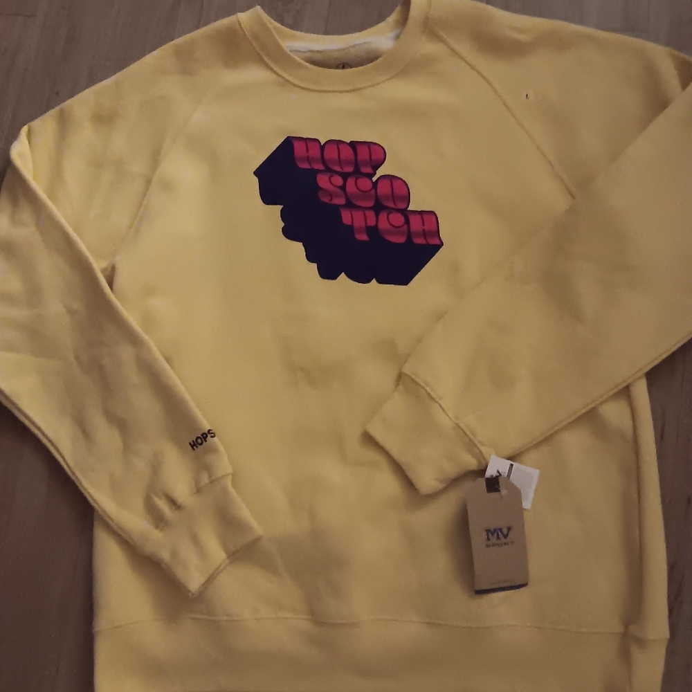 Women's Hopscotch Yellow Sweatshirt Size Large